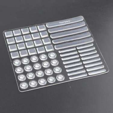 Imagem de Narisley Protetores De Para-Choque Para Portas Armário, Autoadesivos Com Amortecimento Som Em Vários Formatos, Borracha Macia E Transparente, Gavetas Armários Cozinha (6 Peças, Transparentes)