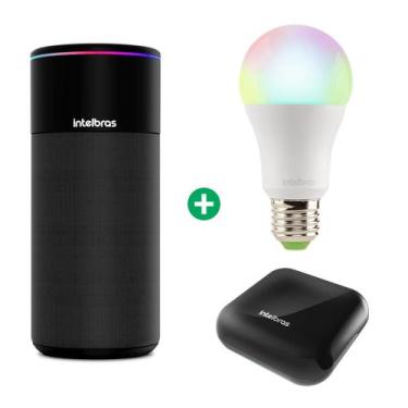 Imagem de Kit Casa Inteligente Speaker + Lâmpada Smart EWS 410 + Controle Remoto