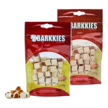 Imagem de 2 Petiscos Natural Para Cães - Barkkies - Chicken Sushi