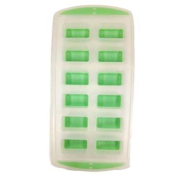 Imagem de Forma De Gelo Retangular Fundo Silicone - Verde -Quanhe Forma De Gelo Retangular Fundo Silicone - Verde - Quanhe