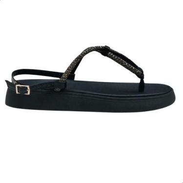 Imagem de Papete Feminina Adulta Moleca Fechamento em Fivela, 35, Preto