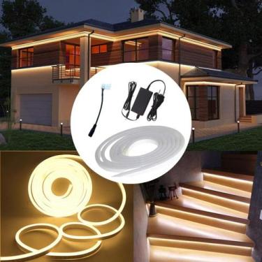 Imagem de Kit Fita Tira Flexível Led Neon 5M Cor Da Iluminação Branco - CBC