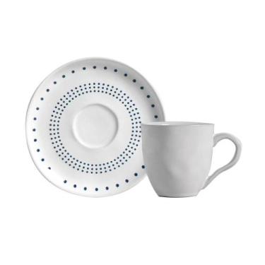 Imagem de Conjunto com 6 Xícaras De Café com 6 Pires Bio Astral - Porto Brasil C