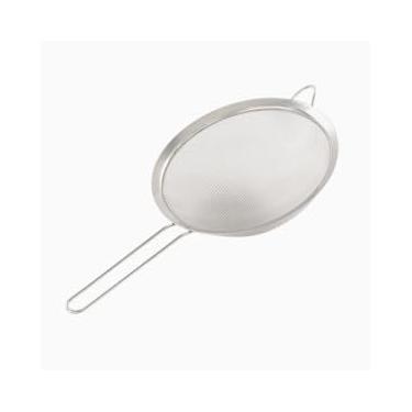 Imagem de Peneira em Aço Inox para Alimentos, 10 cm x 22 cm x 4 cm, com Cabo