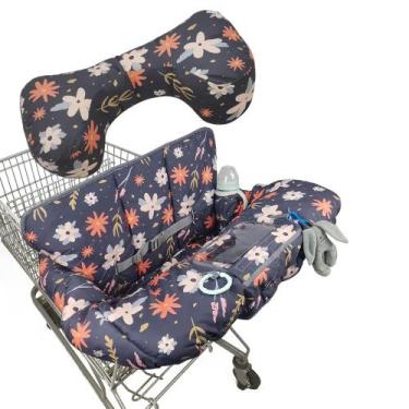 Imagem de Capa de carrinho de compras DODO NICI para bebê/criança com travesseir
