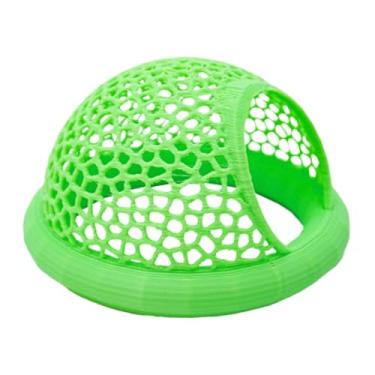 Imagem de Generic Alimentador de caverna flutuante para camarão Betta, rede para aquário, rede para guppies, pequenos peixes tropicais, decoração de aquário de pesca, Verde