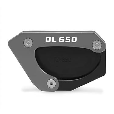 Imagem de Para suzuki V-STROM 650/xt vstrom dl 650 dl650 2004-2023 acessório da motocicleta suporte lateral ampliador placa kickstand almofada