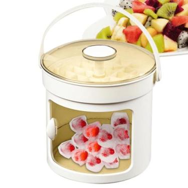 Imagem de Forma de Gelo Caixa de Gelo Dispenser De Gelo 36 Cubos Com Gaveta - TA