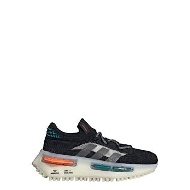 Imagem de adidas Tênis infantil NMD_S1, Core Black/Grey Five/Off White, 4.5 Big Kid