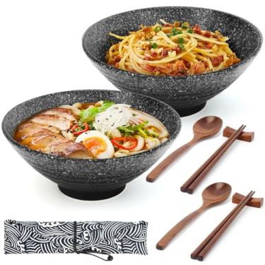Imagem de Kytree Conjunto de 2 tigelas de ramen (preto)
