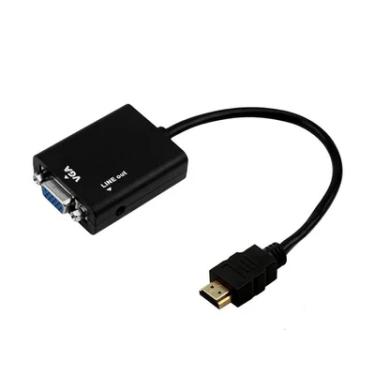 Imagem de Conversor De Video HDMI M X VGA F 5+ C/ Cabo De Audio P2 075-0822
