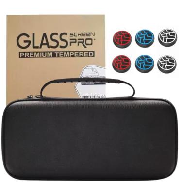 Imagem de Kit Generico para Nintendo Switch 2, Case Rígida de Proteção, Película de Vidro Temperado Premium, 6 Grips para Analógicos, Preto
