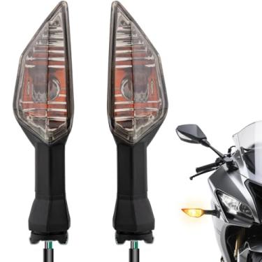 Imagem de Luzes indicadoras de seta de LED compatíveis com Kawasaki NINJA 300 400 650 H2 ZX-25R ZX-6R ZX-10R Z400 Z900 Z1000 (C-Smoke)