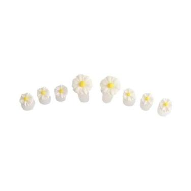 Imagem de Separadores De Dedos De Silicone Macio Com Formato De Flor, 8 Peças, E