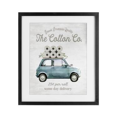 Imagem de Stupell Industries Papel higiênico de algodão impressão emoldurada preta sob vidro design por Lettered and Fored, 40 x 33