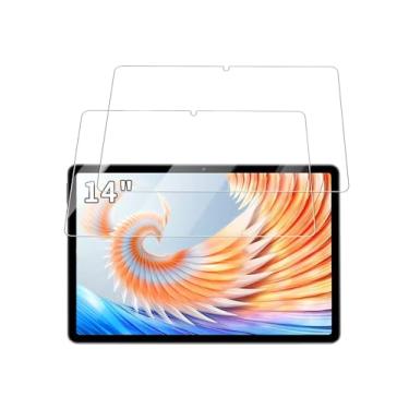 Imagem de Protetor de tela para tablet Android DOOGEE Tab E3 Max de 14 polegadas, filme de vidro temperado 9H antiarranhões fácil de instalar, sem bolhas, pacote com 2