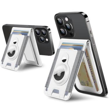 Imagem de Carteira Magsafe com suporte AirTag para iPhone 12/13/14/15 - ExtreLif