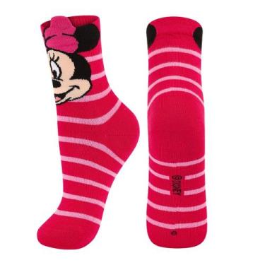 Imagem de Meia Unissex Infantil Cano Médio Disney Mickey E Amigos Lupo, Rosa, 24