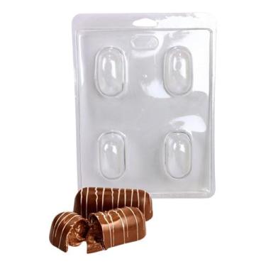 Imagem de Forma 3 Partes Silicone Trufa Alongada Confeitaria Molde - NoBrand