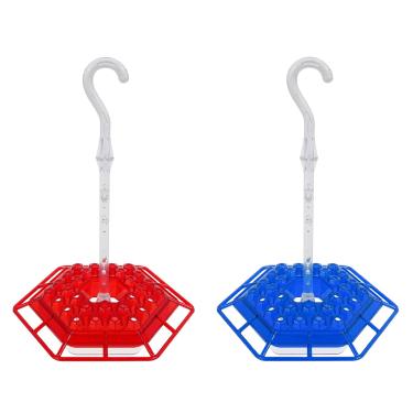 Imagem de KTZCTPCA 2024 novos alimentadores de beija-flor para uso ao ar livre, à prova de formigas/abelhas/mosquitos, alimentadores de pássaros pendurados para beija-flor com 30 portas de alimentação