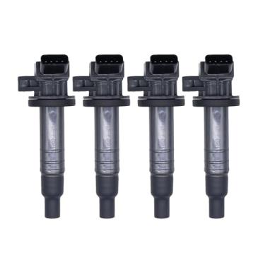 Imagem de HiSport Pacote de bobina de ignição de 4 peças - Compatível com Toyota Corolla Celica Chevy Prizm Pontiac Vibe 1.8L Substitui UF247