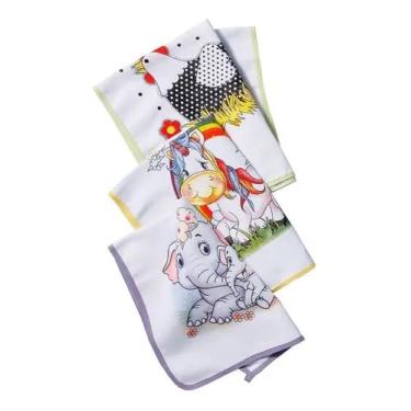 Imagem de Pano De Prato Vies Estampado Kit Com 10 Peças