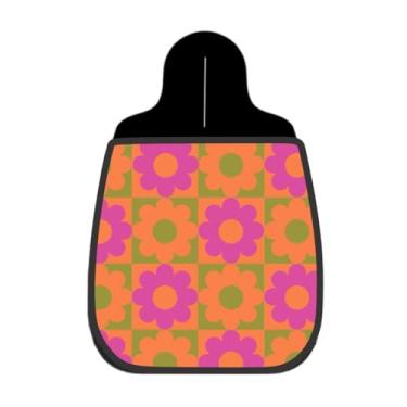 Imagem de Lixeira De Carro Organizador Lixinhocar Corações em Mosaico Rosa e Vermelho