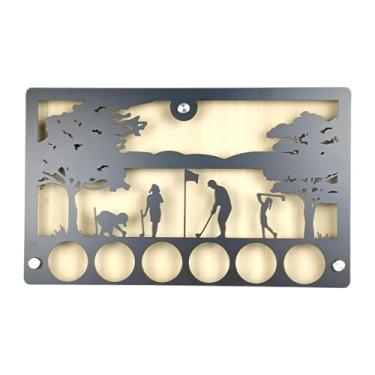 Imagem de RNXRZANK Expositor de Bolas de Golfe, Caixa de Coleção de Bolas, Artesanato em Metal, Silhueta de, Decoração de Parede, Presentes para Homens,