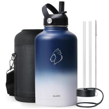 Imagem de Garrafa Térmica 1900 mL Portátil com Isolamento a Vácuo, Aço Inoxidável, Roxo, BUZIO, Violeta