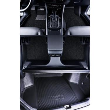 Imagem de Tapete de pé de carro à prova d'água TPE Tapete de borracha de chenille compatível com Omoda 5 2023-2025 1,5/1,6T (almofada de pé TPE laço de fio de borracha preto tronco TPO)