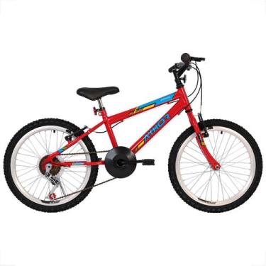Imagem de Bicicleta infantil Athor Evolution Meninos Aro 20 6 Marchas, Vermelho