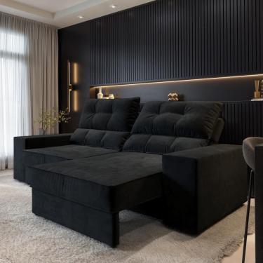 Imagem de Sofá Larissa 3 Lugares Suede 210cm