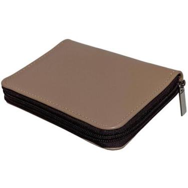 Imagem de Carteira Unissex Couro Legitima Pequena Porta Rg Cartões, Cnh, Moeda M