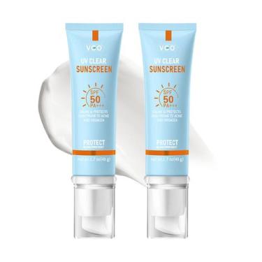 Imagem de Protetor Solar Facial VGO Clear Face SPF 50 - Hidratante 50ml (2 Unida