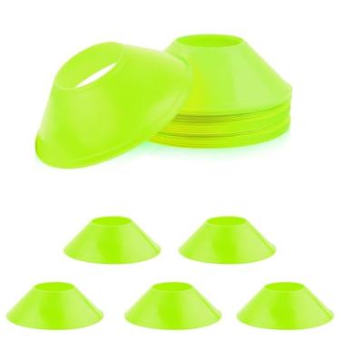 Imagem de 15 peças de cones de futebol para treinamento esportivo, mini cones de futebol flexíveis, cones esportivos de agilidade, cones de treinamento para futebol, basquete, exercícios de corrida, jogos