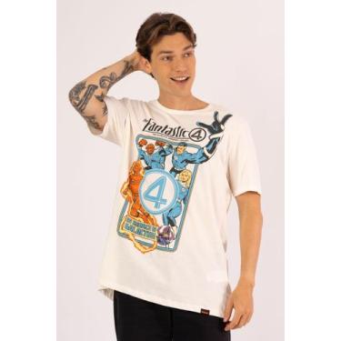 Imagem de Camiseta Marvel Quarteto Fantástico Filme Grupo Comics - Piticas, G, O