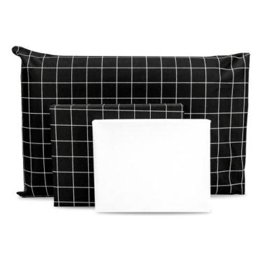 Imagem de Lençol Solteiro 3pçs Elástico Estampado Percal 180 Fios 2025 - Bem Me 