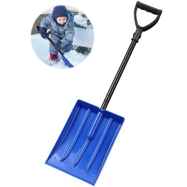 Imagem de Pá de neve de plástico azul pequeno compacto