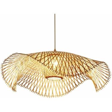 Imagem de WLHAZMWY Luminária pendente industrial grande moderna bola pendente luz costeira boho lanterna suspensa E26E27 montagem no teto para cozinha de fazenda (45 cm)