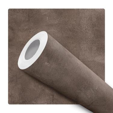 Imagem de Papel de Parede Adesivo Marrom Textura Concreto Cimento Moderno Quarto