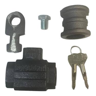 Imagem de Cadeado Porta Enrolar Polyforte Chave Tetra Art.011T Cor Pre