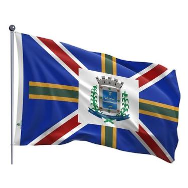 Imagem de Bandeira do Município de Governador Valadares Dupla Face Estampada Tam