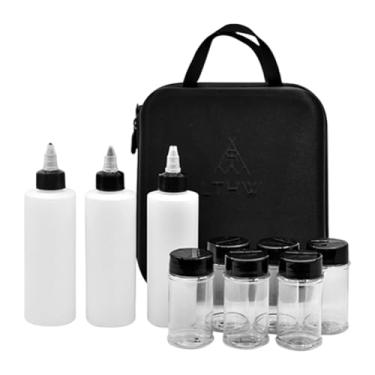 Imagem de Dynwave Frasco portátil para temperos, à prova de vazamentos, com estojo de transporte, ideal para molhos, condimentos e churrascos em mochilões, Style B