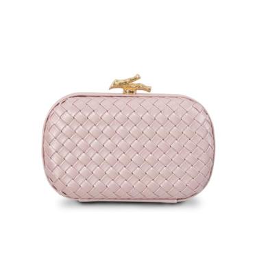 Imagem de Bolsas clutch de tecido para mulheres elegante bolsa de noite para festas, casamentos, bolsa clutch dourada, rosa, One Size
