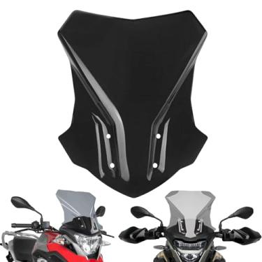 Imagem de Para-brisas, carenagem frontal de motocicleta, protetor de vento, viseira à prova de vento, suporte protetor à prova de vento para B-M-W G310GS G 310 GS 2017 2018 2019 2020 2021 2022 (fumaça preta)
