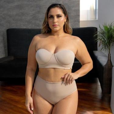 Imagem de SUTIÃ BUSTIÊ TOMARA Q.CAIA PLUS SIZE REFORÇADO LATERAL DUPLA Tamanho:5