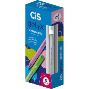 Imagem de Caneta GEL CIS GELYX Branca 0.8MM Caixa com 12 Unidades - Sertic
