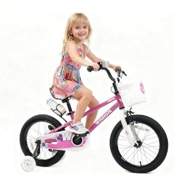 Imagem de WinHope Kids Bike, 12 Inch Toddler Bicycle with Removable Training Wheels and Dual Brakes, Children Bike for Beginner with Adjustable Seat and Headlebar for 2-4 Years Boys Girls, Multiple Colors