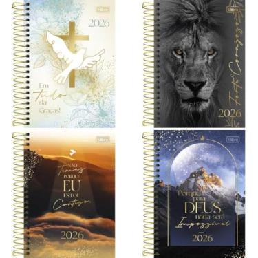 Imagem de Agenda 2026 Louvor Capa Dura Espiral 208 fls. 140 mm x 200 mm | Pacote com 4