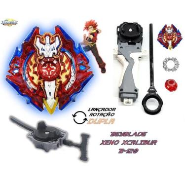 Imagem de Beyblade Burst Xcalius X2 + 2 Lançador Grip Beyblader Xander - TD, Bey